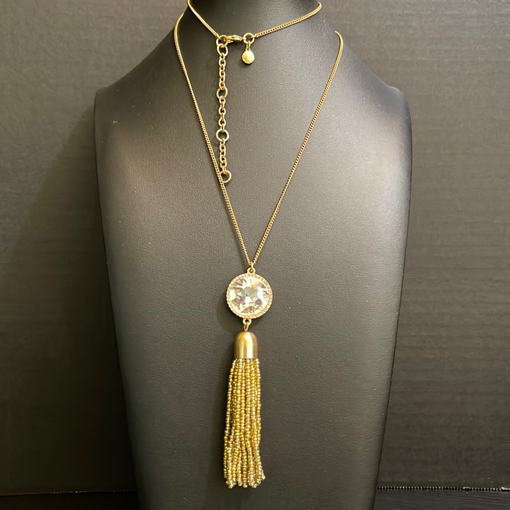 J. Crew Golden Tassel Necklace - Picture 2 of 7
